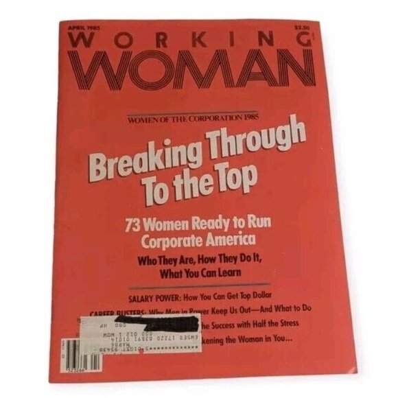 1985 Working Woman Magazine April Career Women Jazzercise Ad Typewriter Vtg 80s - Picture 1 of 14